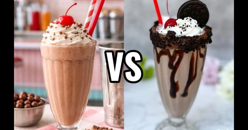 Classic Chocolate Milkshake vs. Oreo Cookies & Cream Milkshake