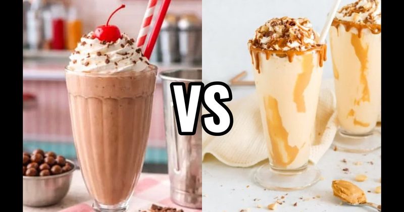 Classic Chocolate Milkshake vs. Peanut Butter Milkshake