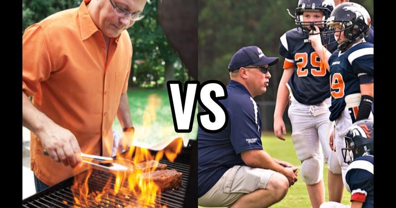 Coaching Youth Sports vs. Grilling