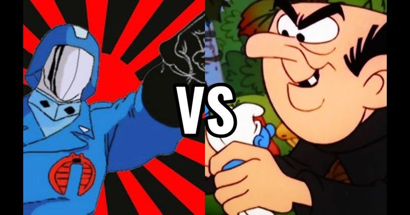 Cobra Commander (G.I. Joe) vs. Gargamel (The Smurfs)