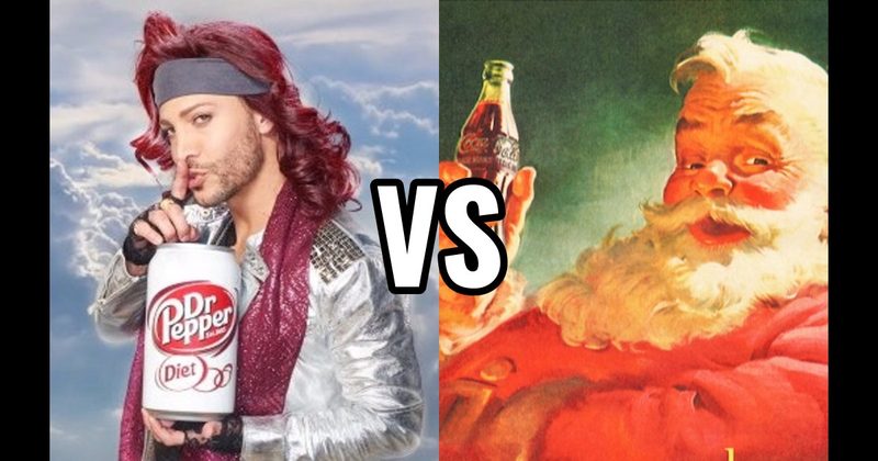 Coca-Cola Santa Claus vs. Dr Pepper’s Lil’ Sweet