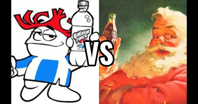 Coca-Cola Santa Claus vs. Punchy (Hawaiian Punch)