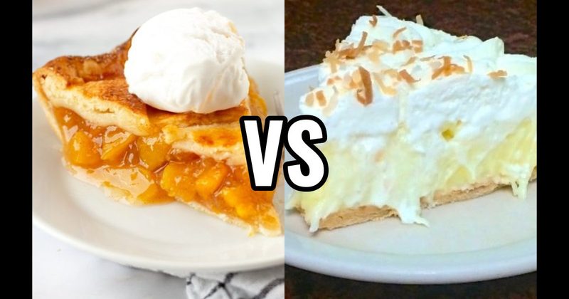 Coconut Cream Pie vs. Peach Pie