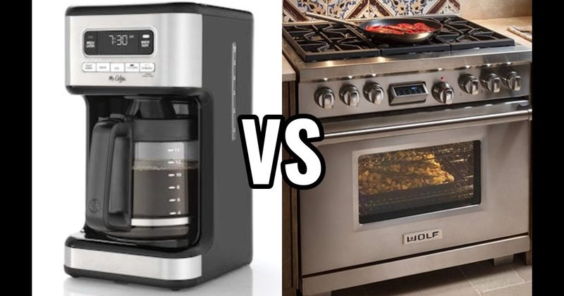 Coffee Maker (Drip) vs. Gas Range