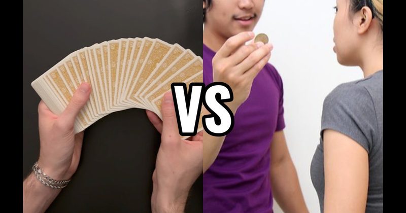 Coin Behind the Ear vs. Pick a Card