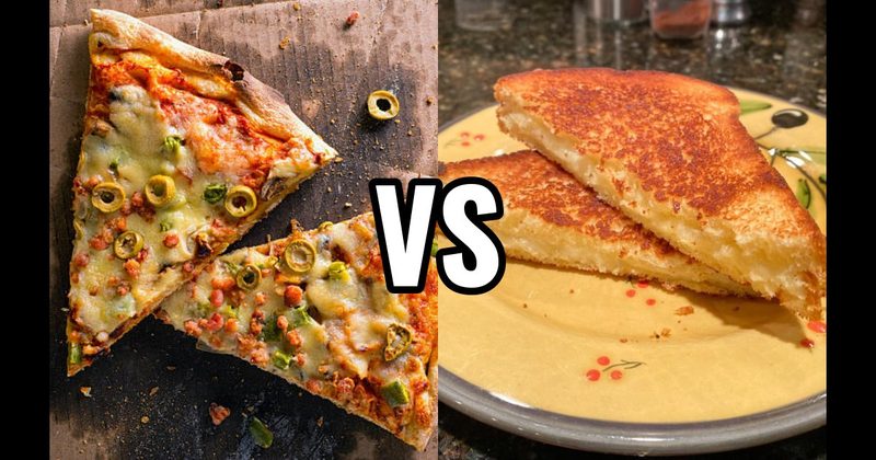 Cold Pizza vs. Grilled Cheese / Quesadilla