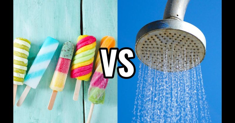 Cold Shower vs. Ice Cream / Popsicle