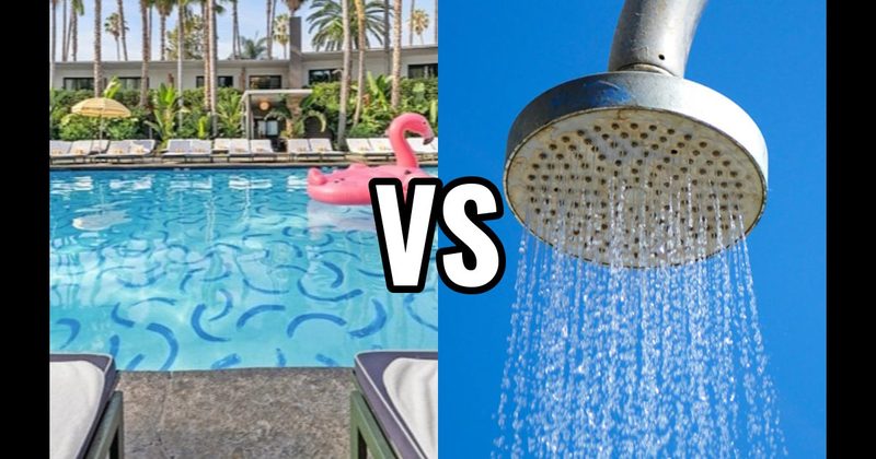 Cold Shower vs. Swimming Pool