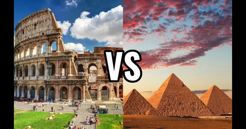 Colosseum vs. Pyramids of Giza