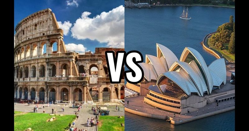 Colosseum vs. Sydney Opera House