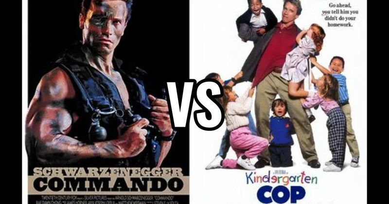 Commando (1985) vs. Kindergarten Cop (1990)