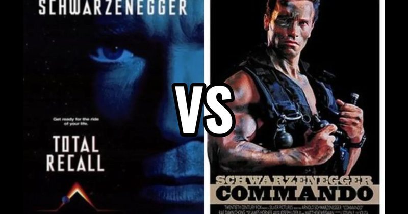 Commando (1985) vs. Total Recall (1990)