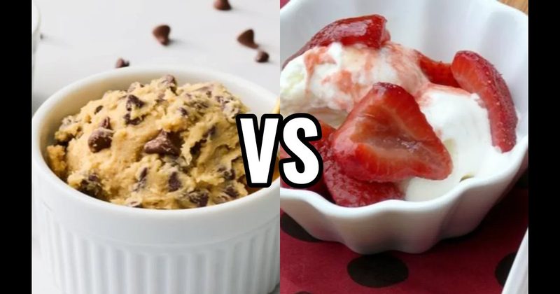 Cookie Dough vs. Strawberries