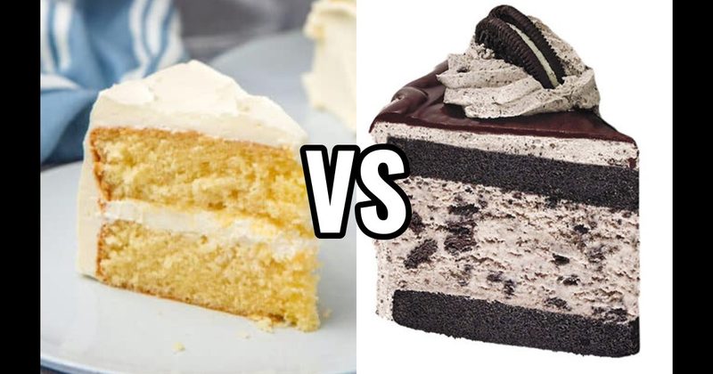 Cookies & Cream Cake vs. Vanilla Cake