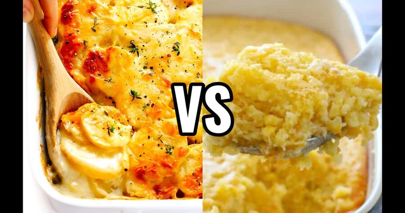 Corn Casserole vs. Scalloped Potatoes