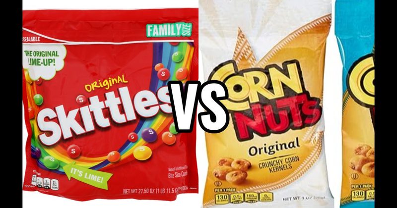 Corn Nuts vs. Skittles