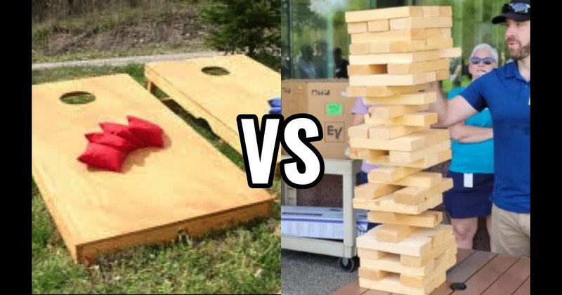 Cornhole vs. Giant Jenga