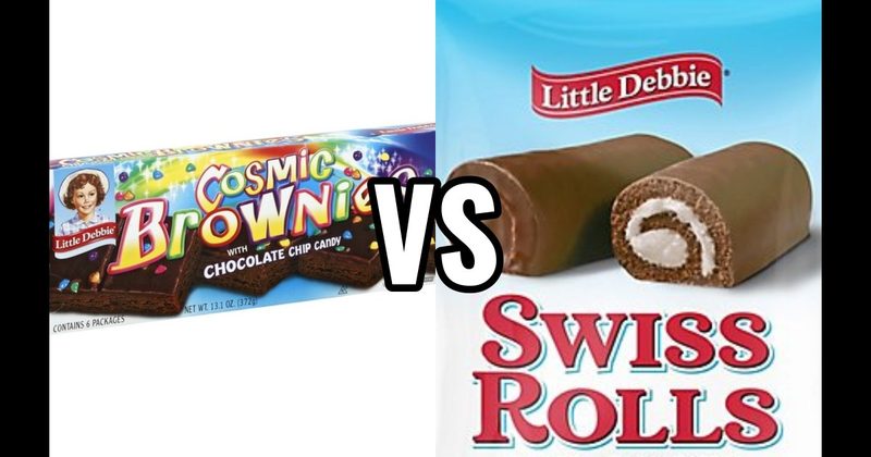 Cosmic Brownies (Little Debbie) vs. Swiss Rolls (Little Debbie)