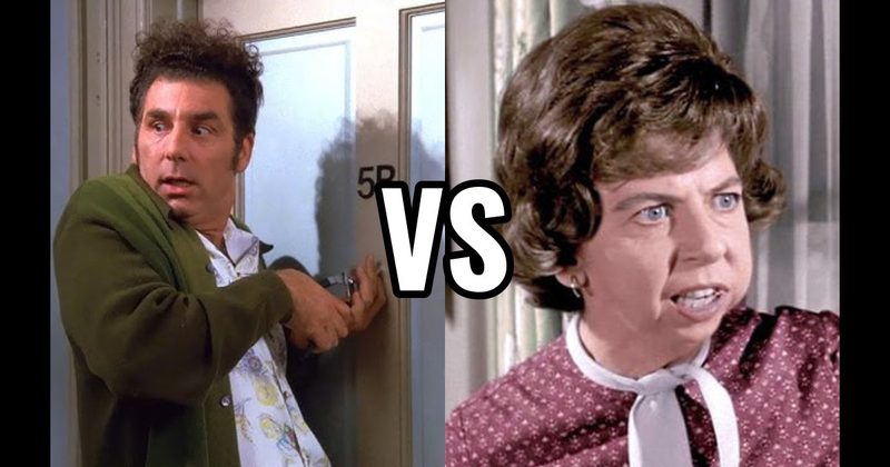 Cosmo Kramer (Seinfeld) vs. Gladys Kravitz ( Bewitched)