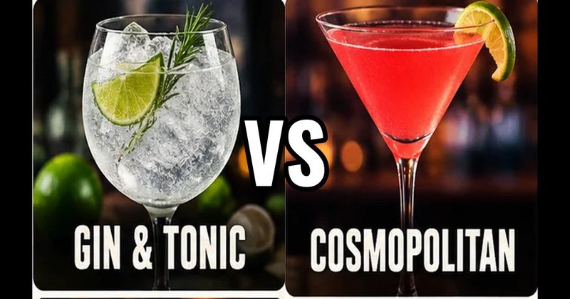 Cosmopolitan vs. Gin & Tonic