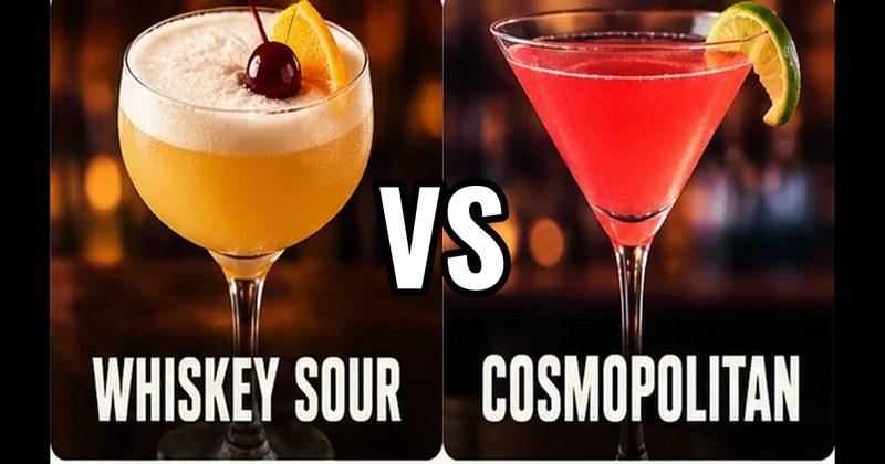 Cosmopolitan vs. Whiskey Sour