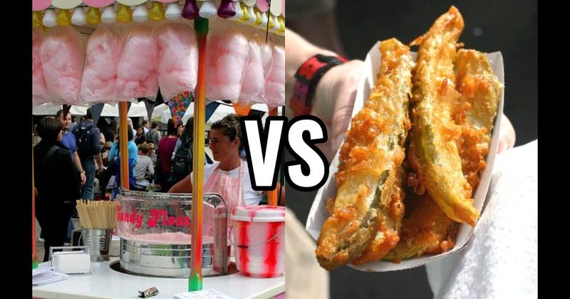 Cotton Candy vs. Fried Pickles