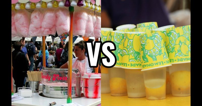 Cotton Candy vs. Lemon Shake-Up