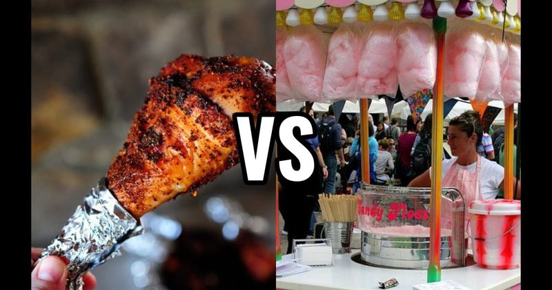 Cotton Candy vs. Turkey Leg