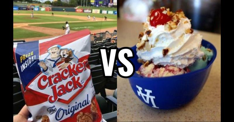 Cracker Jack vs. Ice Cream Helmet Sundaes