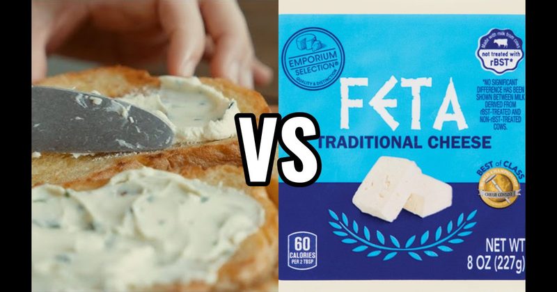 Cream Cheese vs. Feta Cheese