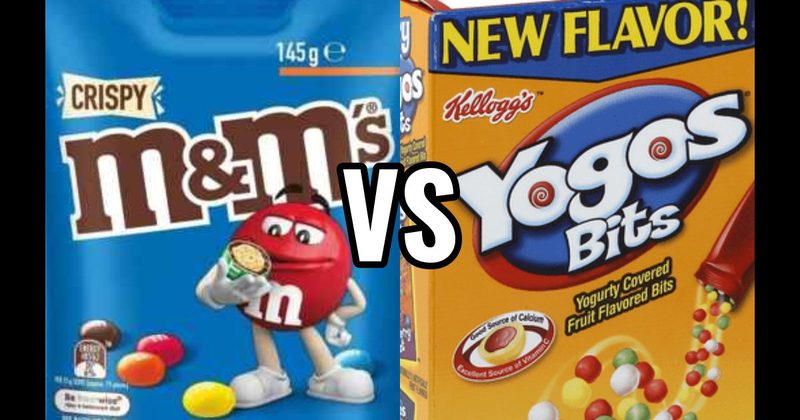 Crispy M&M’s vs. Yogos