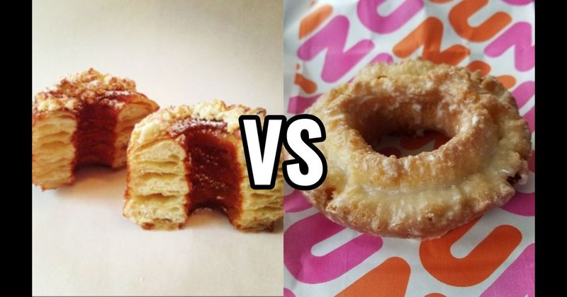 Cronut vs. Sour Cream Donut