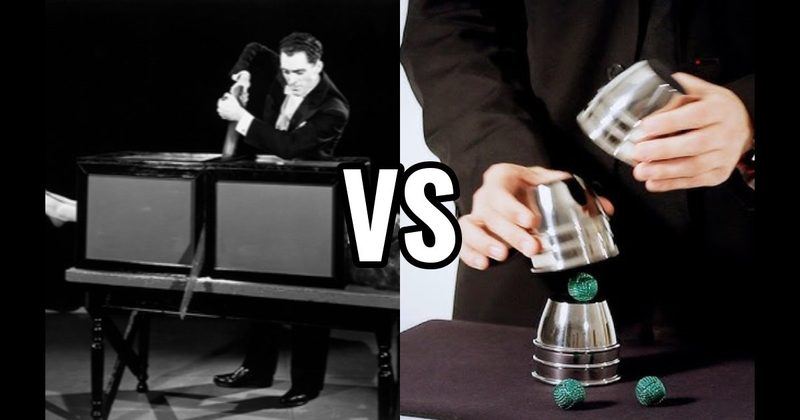 Cups and Balls vs. Sawing a Person in Half
