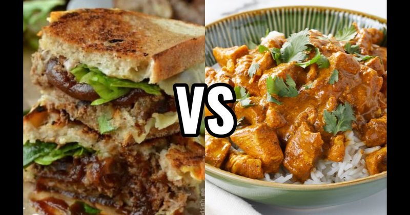 Curry (Indian or Thai) vs. Meatloaf Sandwich