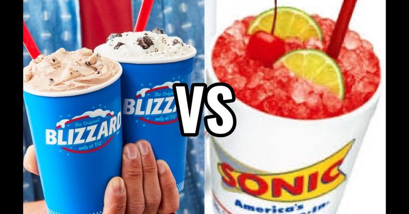 Dairy Queen Blizzard  vs. Sonic Cherry Limeade