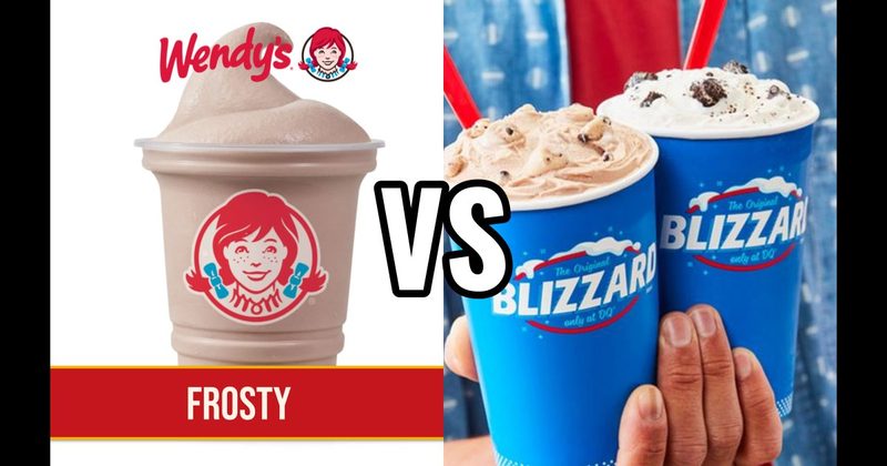 Dairy Queen Blizzard  vs. Wendy’s Frosty