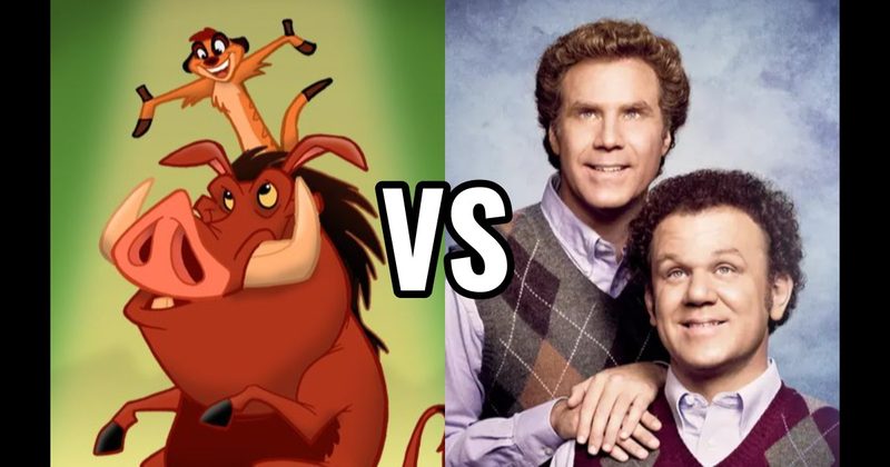 Dale & Brennan (Step Brothers) vs. Timon & Pumbaa (Lion King)