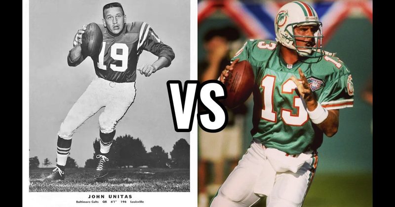 Dan Marino vs. Johnny Unitas