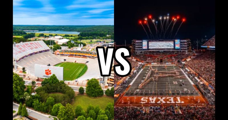 Darrell K Royal–Texas Memorial Stadium (Texas) vs. Memorial Stadium (Clemson — “Death Valley”)