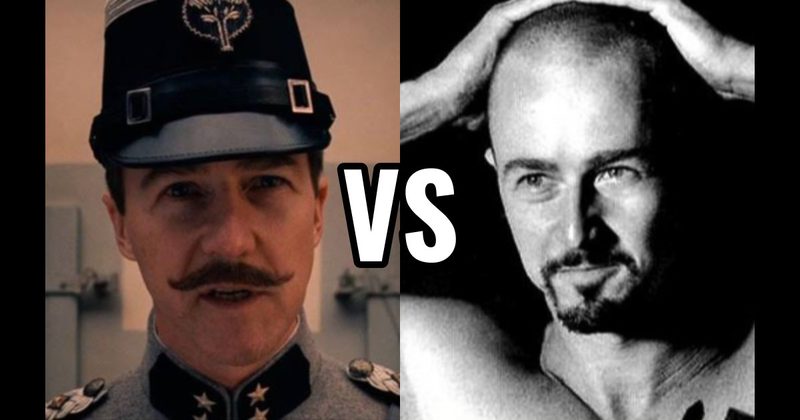 Derek Vinyard in 'American History X' vs. Henckels in 'The Grand Budapest Hotel'