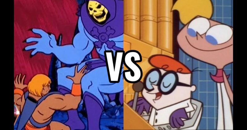 Dexter vs. Dee Dee (Dexter’s Laboratory) vs. He-Man vs. Skeletor (Masters of the Universe)