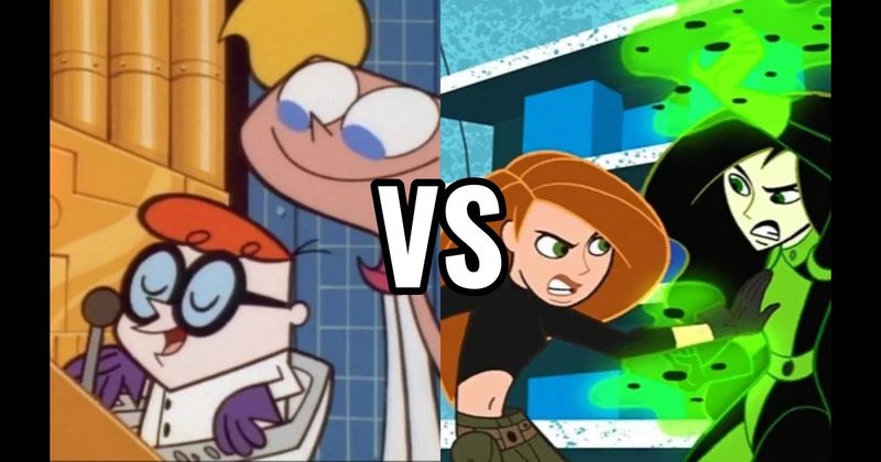 Dexter vs. Dee Dee (Dexter’s Laboratory) vs. Kim Possible vs. Shego (Kim Possible)