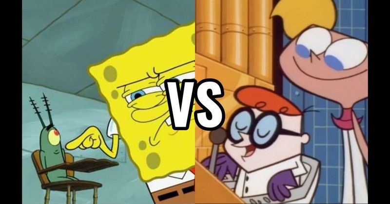 Dexter vs. Dee Dee (Dexter’s Laboratory) vs. SpongeBob vs. Plankton (SpongeBob SquarePants)