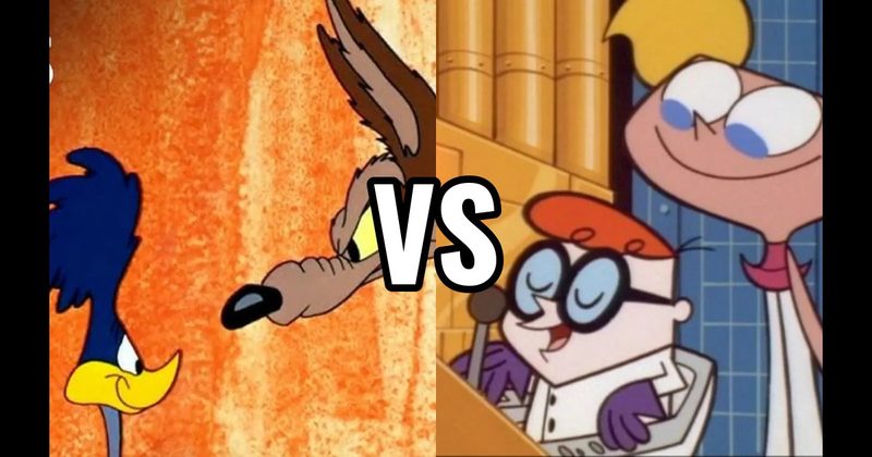 Dexter vs. Dee Dee (Dexter’s Laboratory) vs. Wile E. Coyote vs. Road Runner (Looney Tunes)