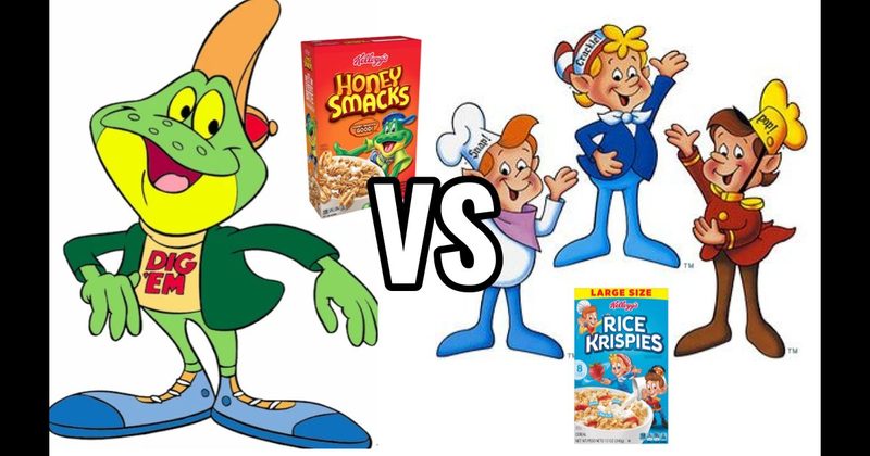 Dig’em Frog  vs. Snap, Crackle, and Pop
