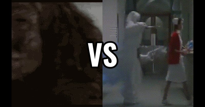 Diner Figure — Mulholland Drive vs. Hospital Hallway — The Exorcist III