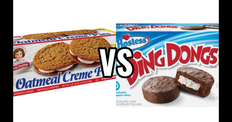 Ding Dongs (Hostess) vs. Oatmeal Creme Pies (Little Debbie)