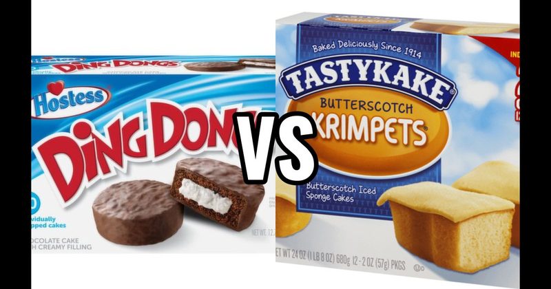 Ding Dongs (Hostess) vs. Tastykake Krimpets (Tastykake)