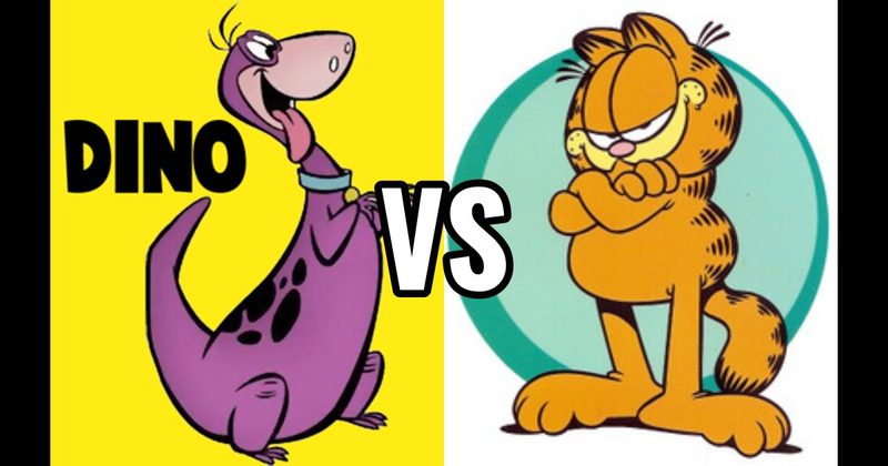Dino (The Flintstones) vs. Garfield (Garfield)