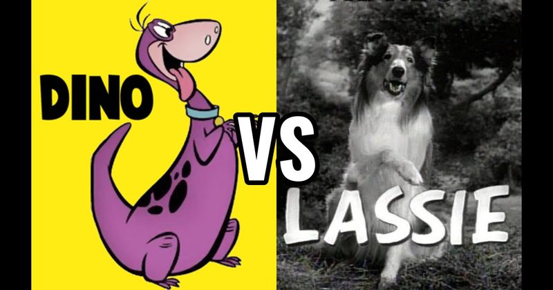 Dino (The Flintstones) vs. Lassie (Lassie)